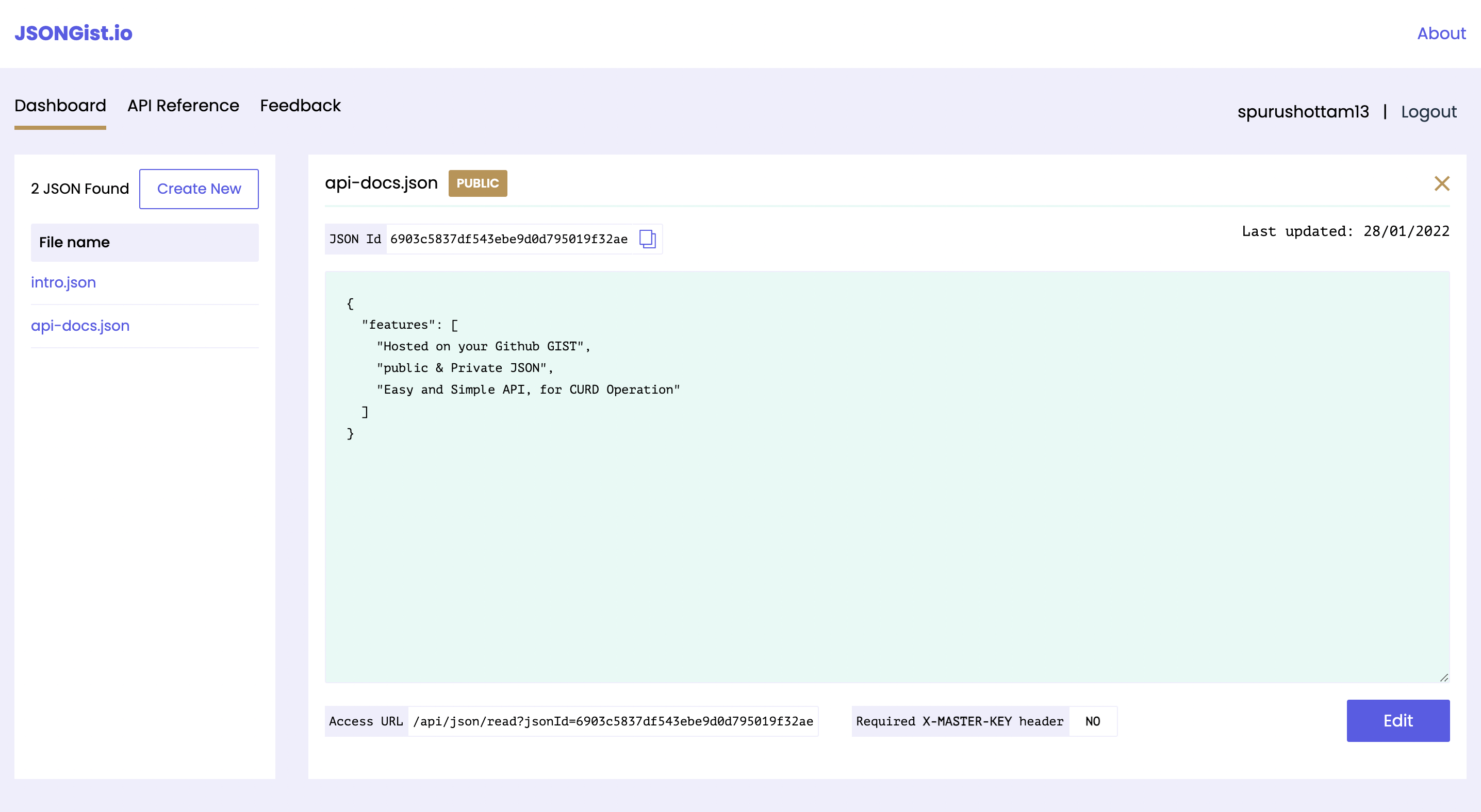 JSONGist.io gallery image