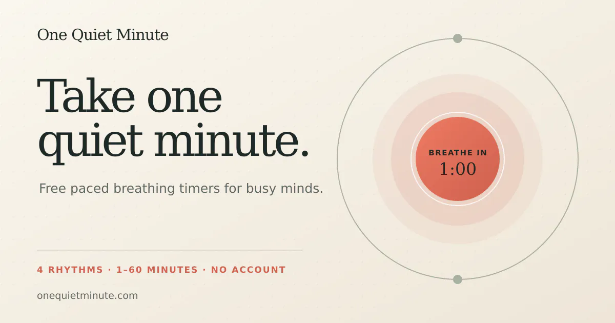 One Quiet Minute gallery image