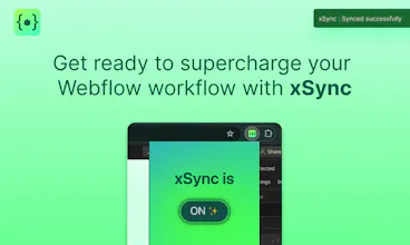 xSync: Chrome extension for Webflow gallery image