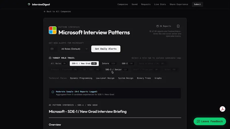 Interview Digest screenshot 1 (video preview)