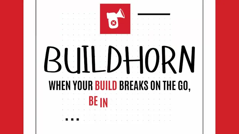 Buildhorn: CI/CD Alerts screenshot 1 (video preview)