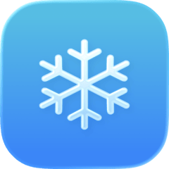 Let It Snow: Desktop (MacOS) - Product Hunt launch logo and brand identity