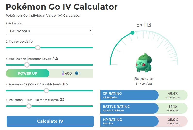 Pokémon GO Evolution CP Calculator media 1