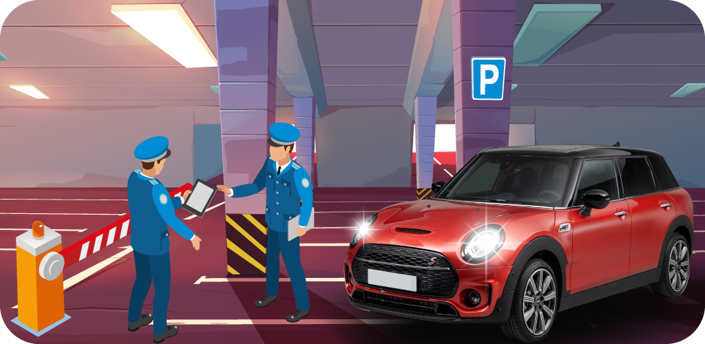 Estacionamiento profesional en 3D media 3