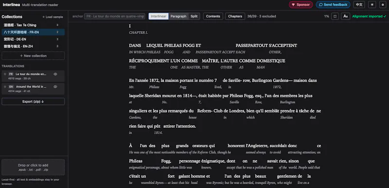 Interlinea screenshot 2