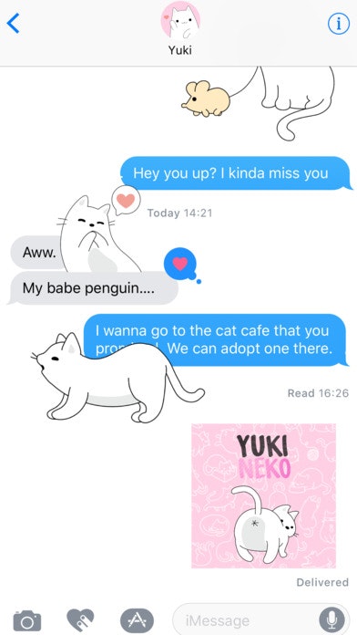 Yuki Neko Animated Cat Stickers gallery image