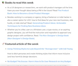 TOP UX LIST Weekly Update gallery image