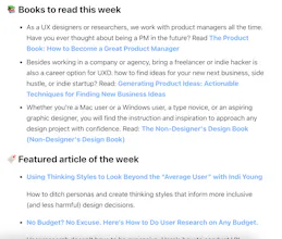 TOP UX LIST Weekly Update gallery image