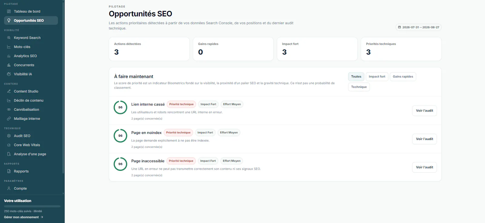 Bloometrics screenshot 3