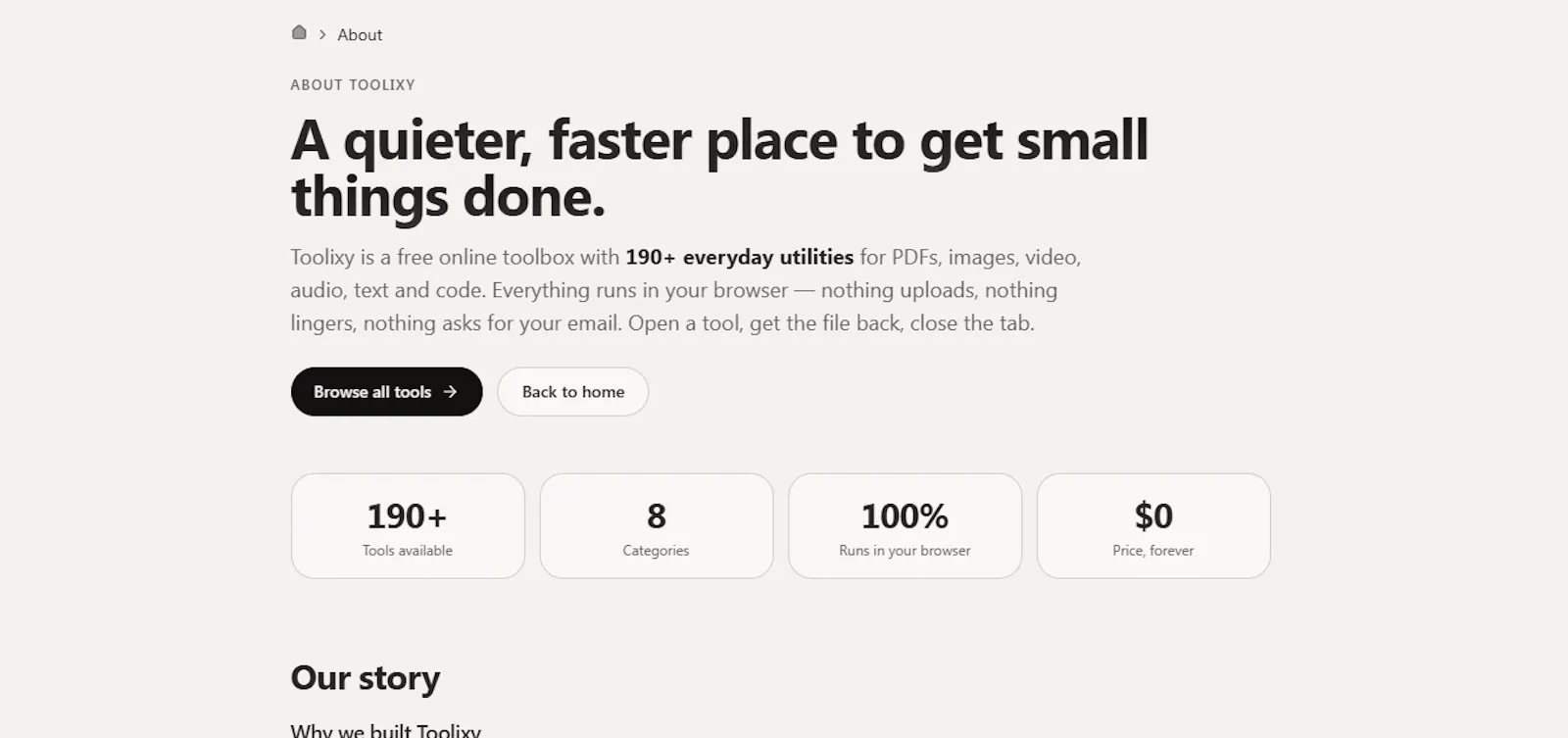 Toolixy screenshot 2