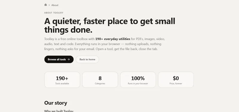 Toolixy screenshot 2