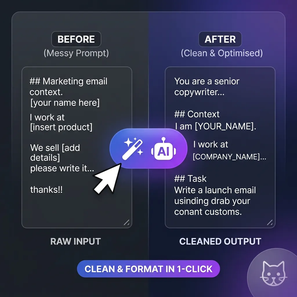 AI Prompt Cleaner & Formatter