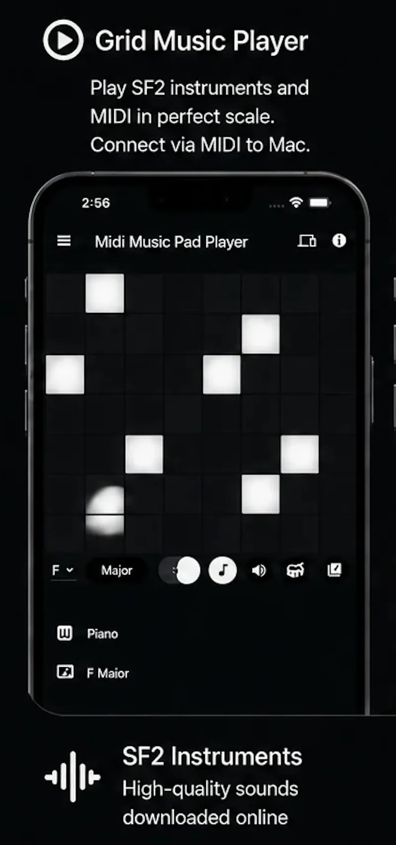 Grid Music Midi Player screenshot 1