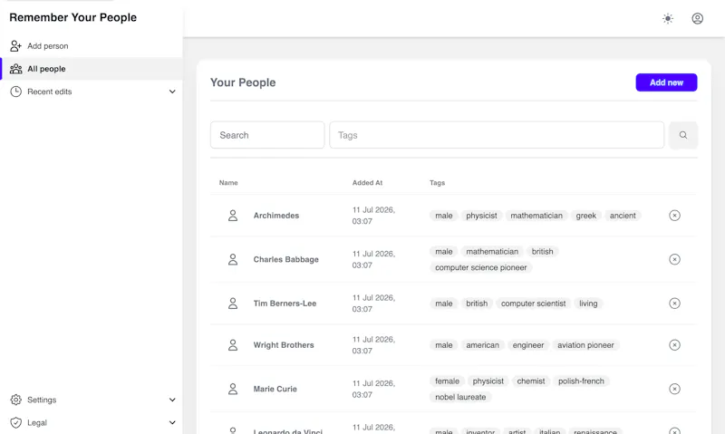 Remember Your People! screenshot 1