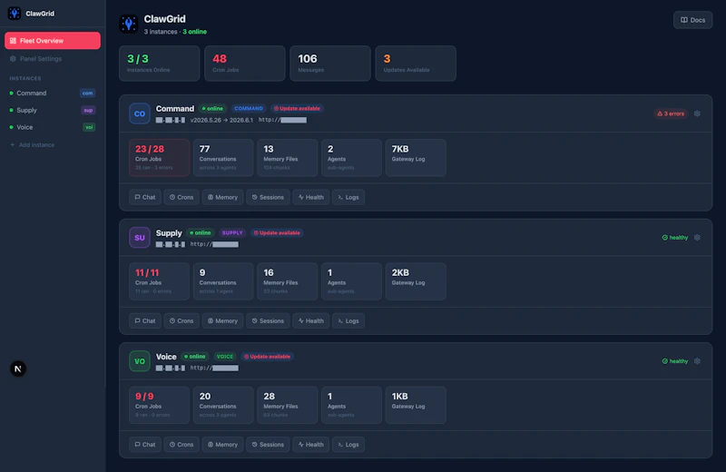 ClawGrid screenshot 2