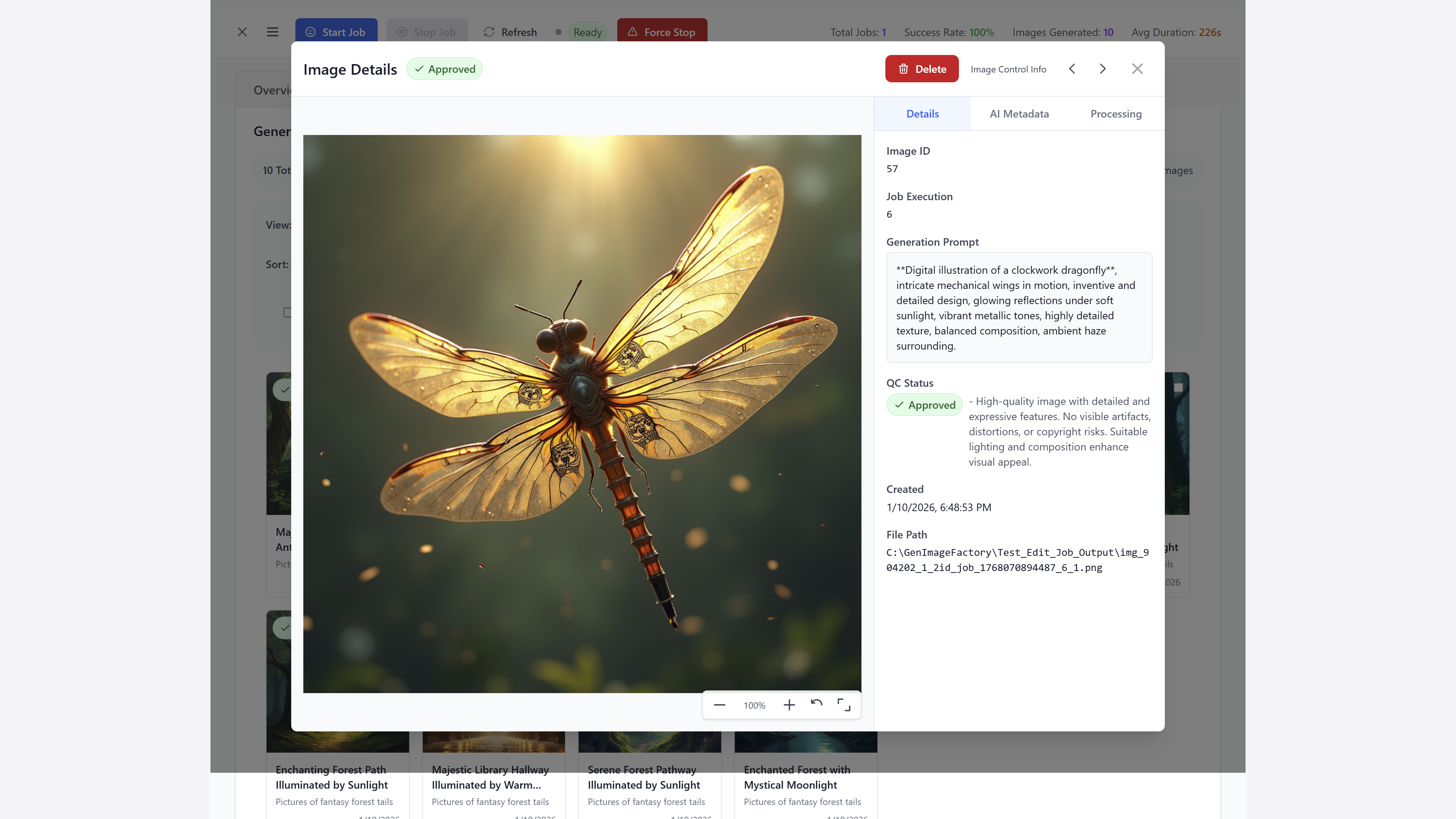 Gen Image Factory - Screenshot 3 showing product features and functionality