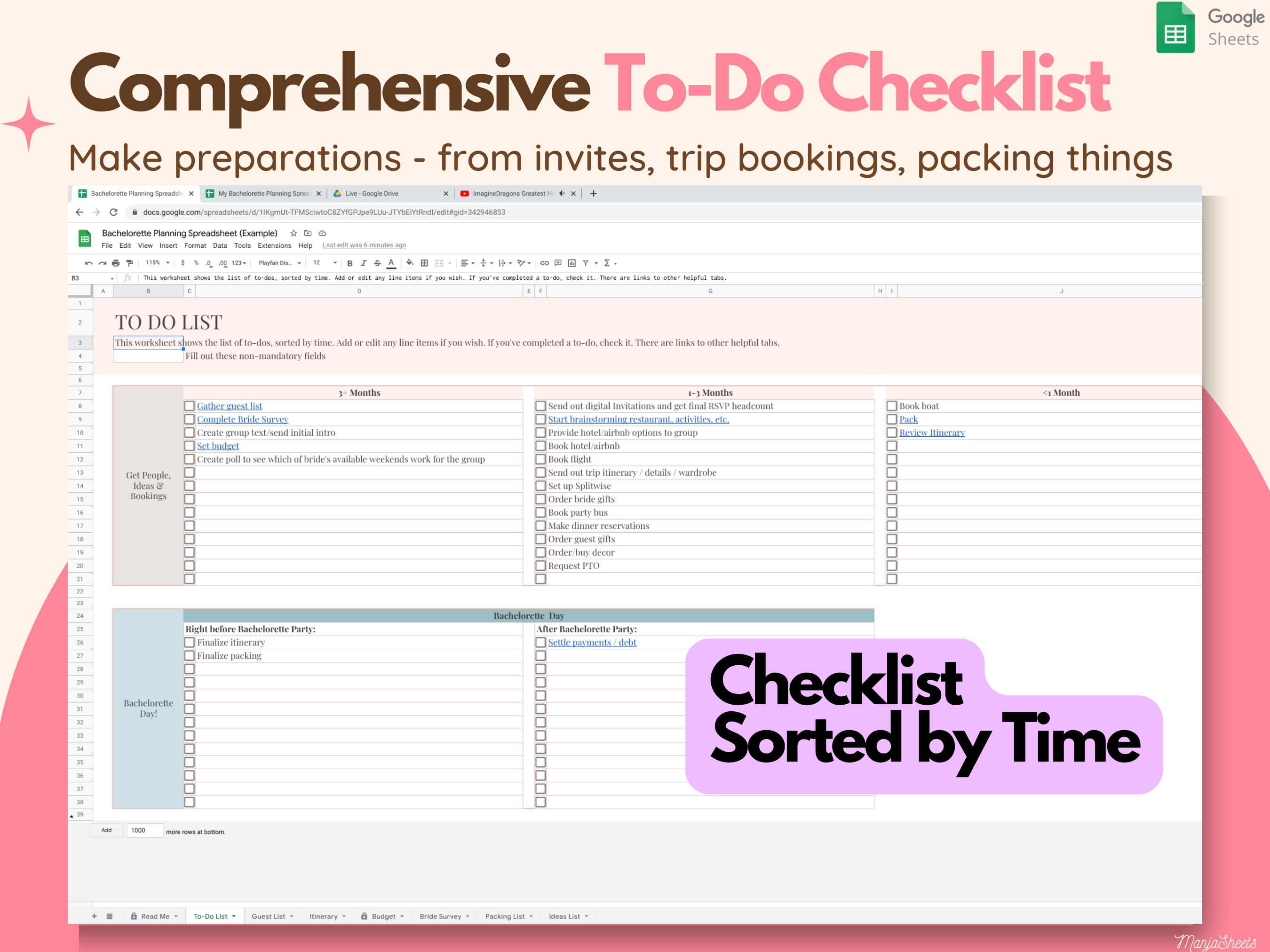 Bachelorette Party Itinerary Template media 4