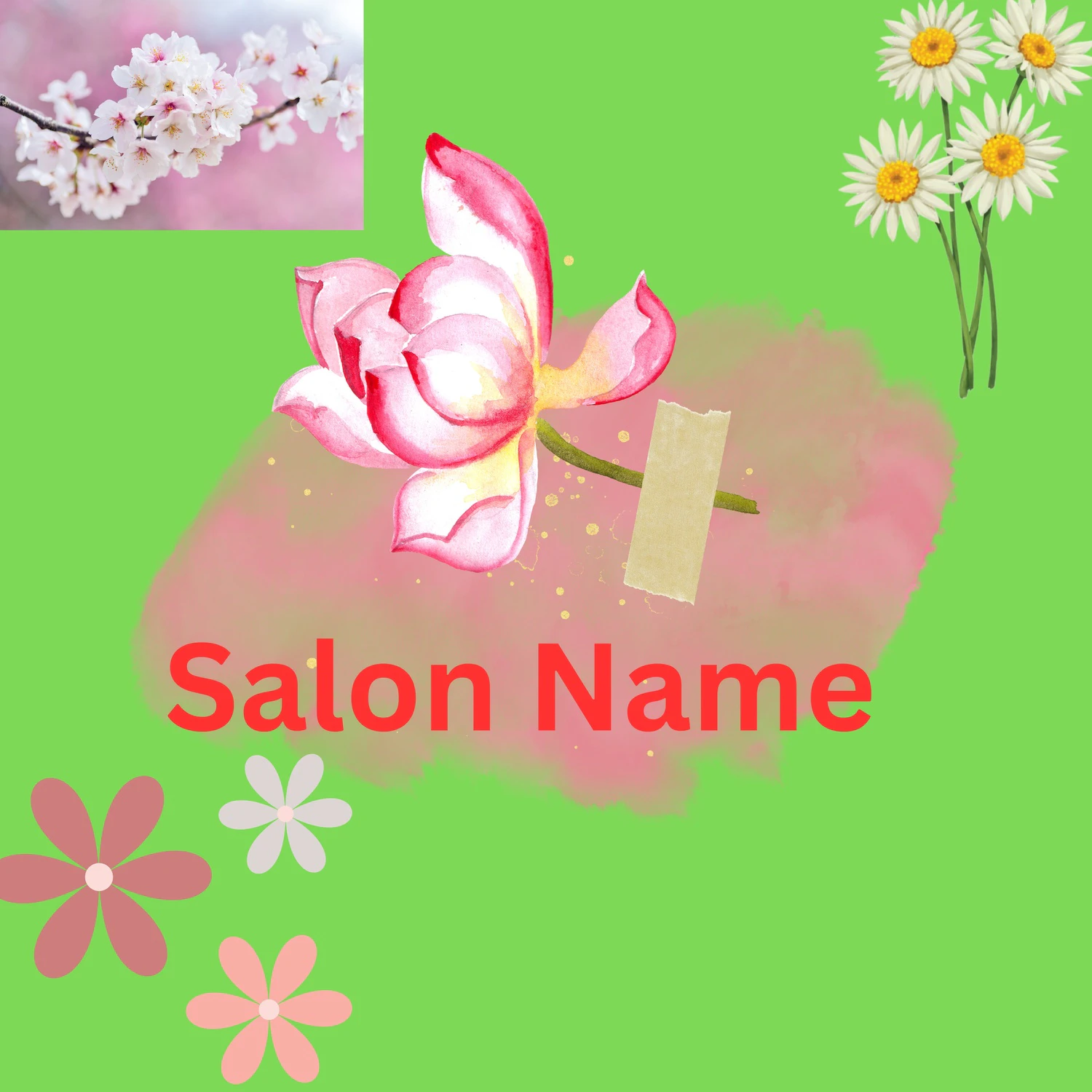 Canva Editable Salon Design 