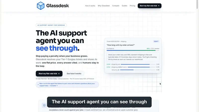 Glassdesk screenshot 1 (video preview)