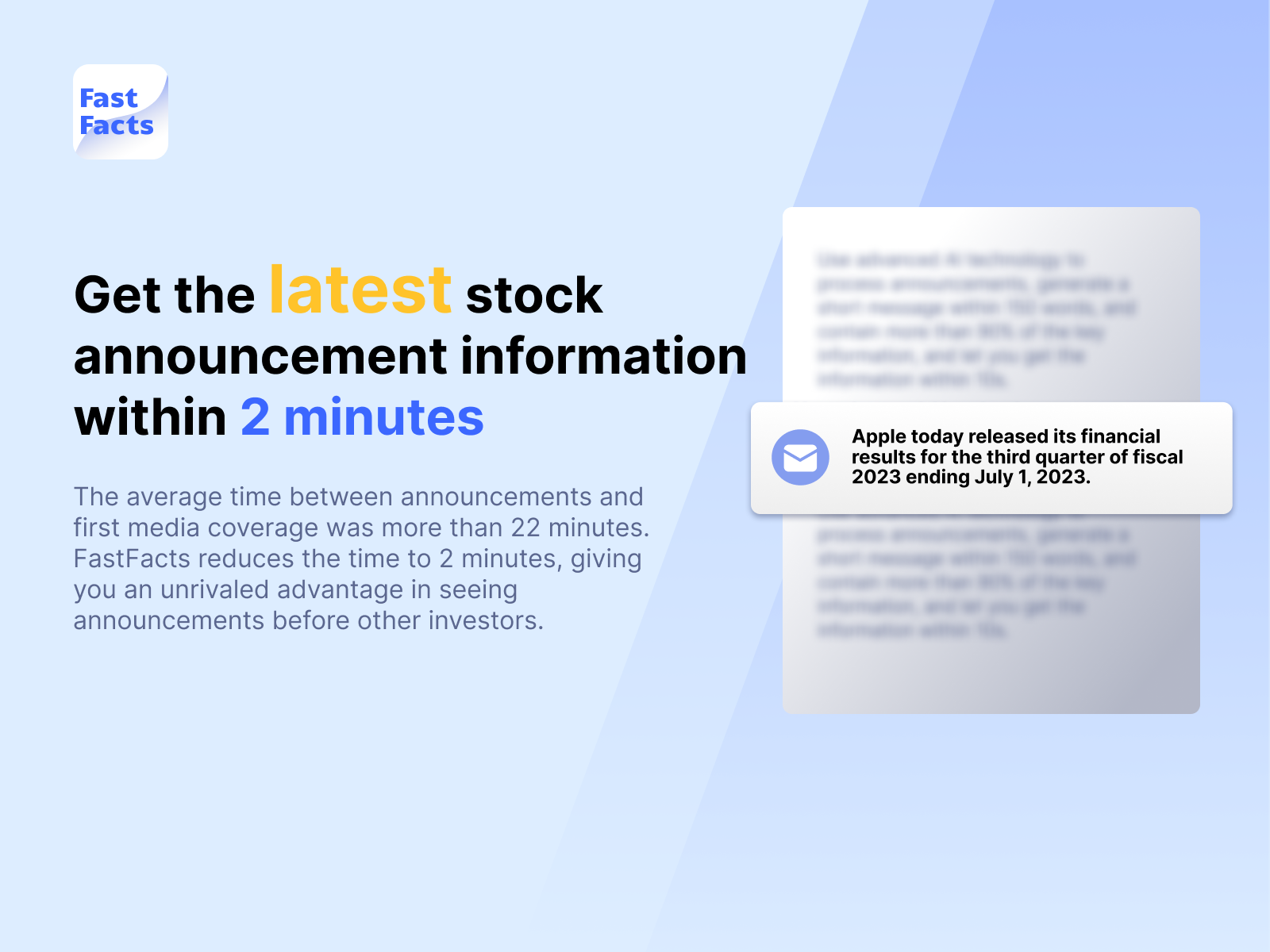 startuptile FastFacts-Get the latest listing announcement within 2min