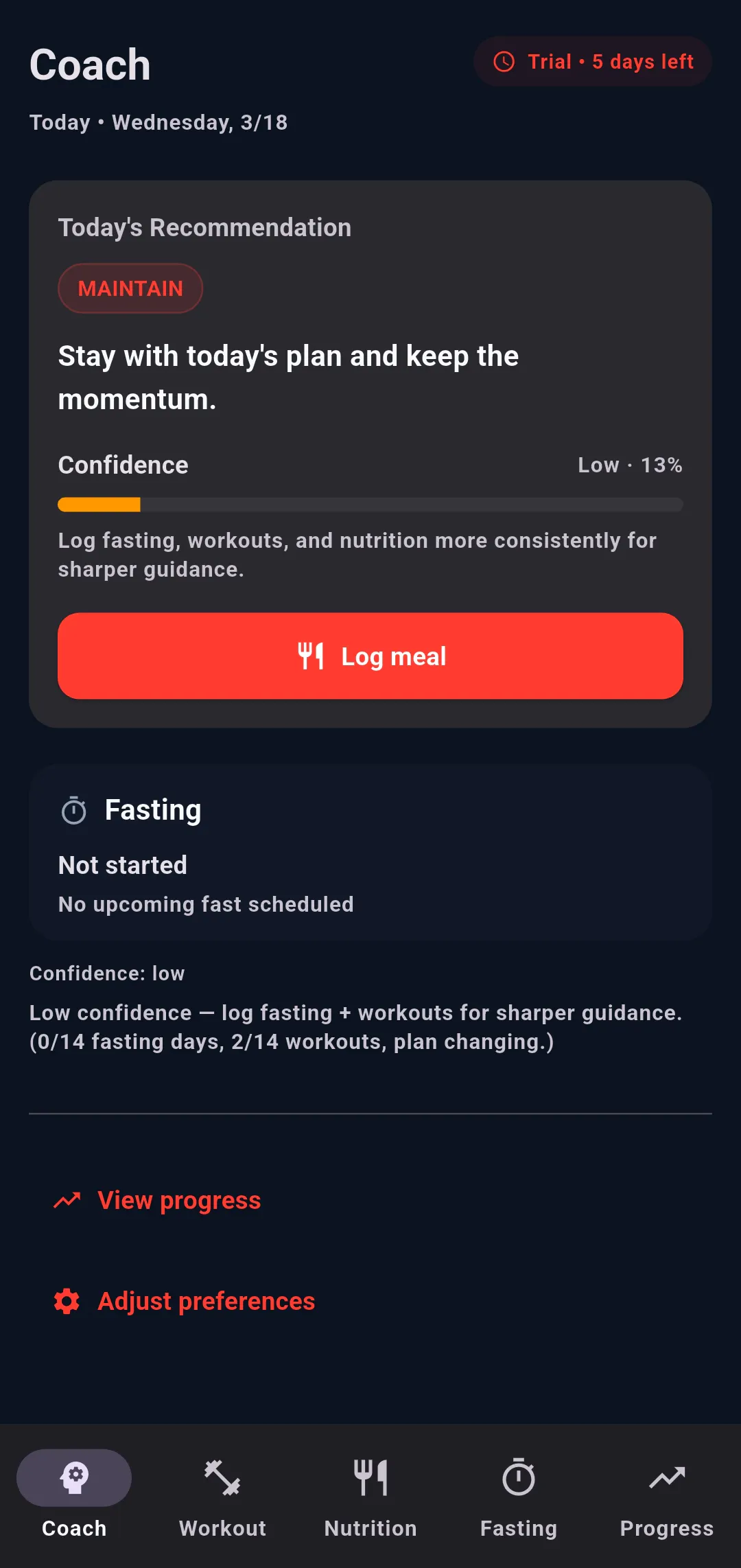 Corely — Adaptive fitness system 제품 배너