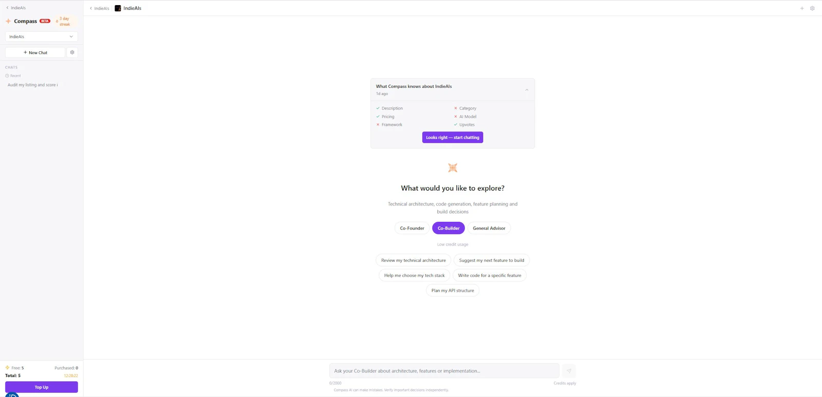 Compass AI by IndieAIs.com screenshot 5