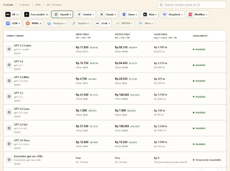 EidosStack AI Gateway screenshot 4
