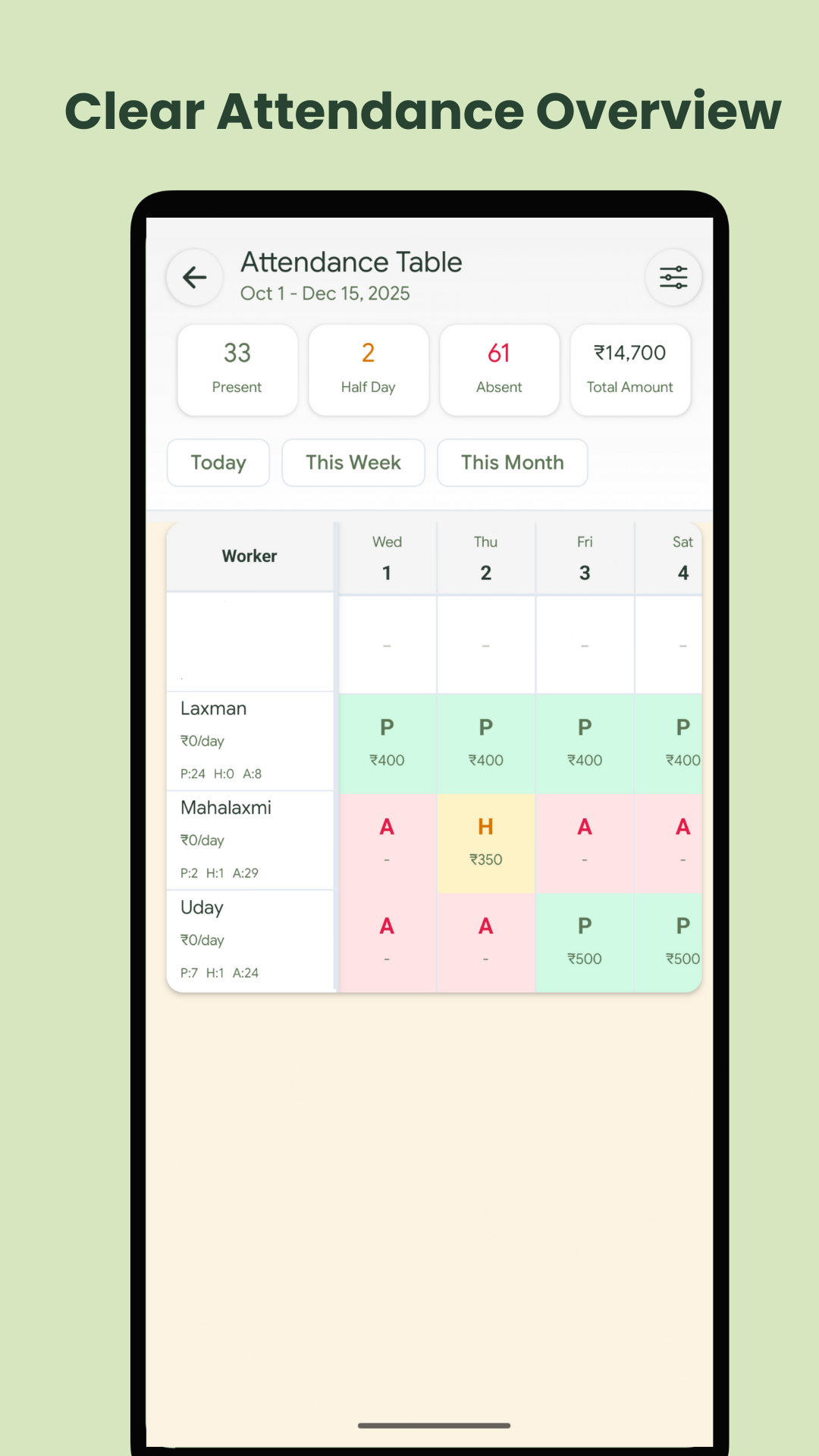 Labour Lekka - Screenshot 5 showing product features and functionality