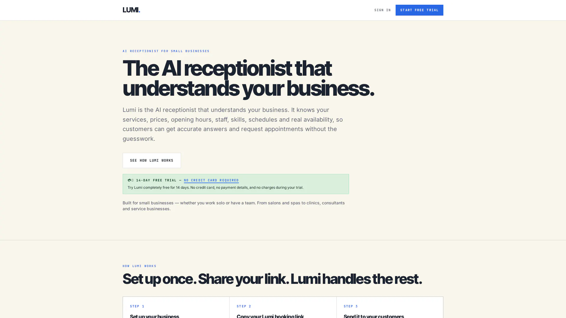 Lumi Receptionist gallery image
