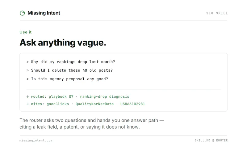 SEO Skill by Missing Intent screenshot 4