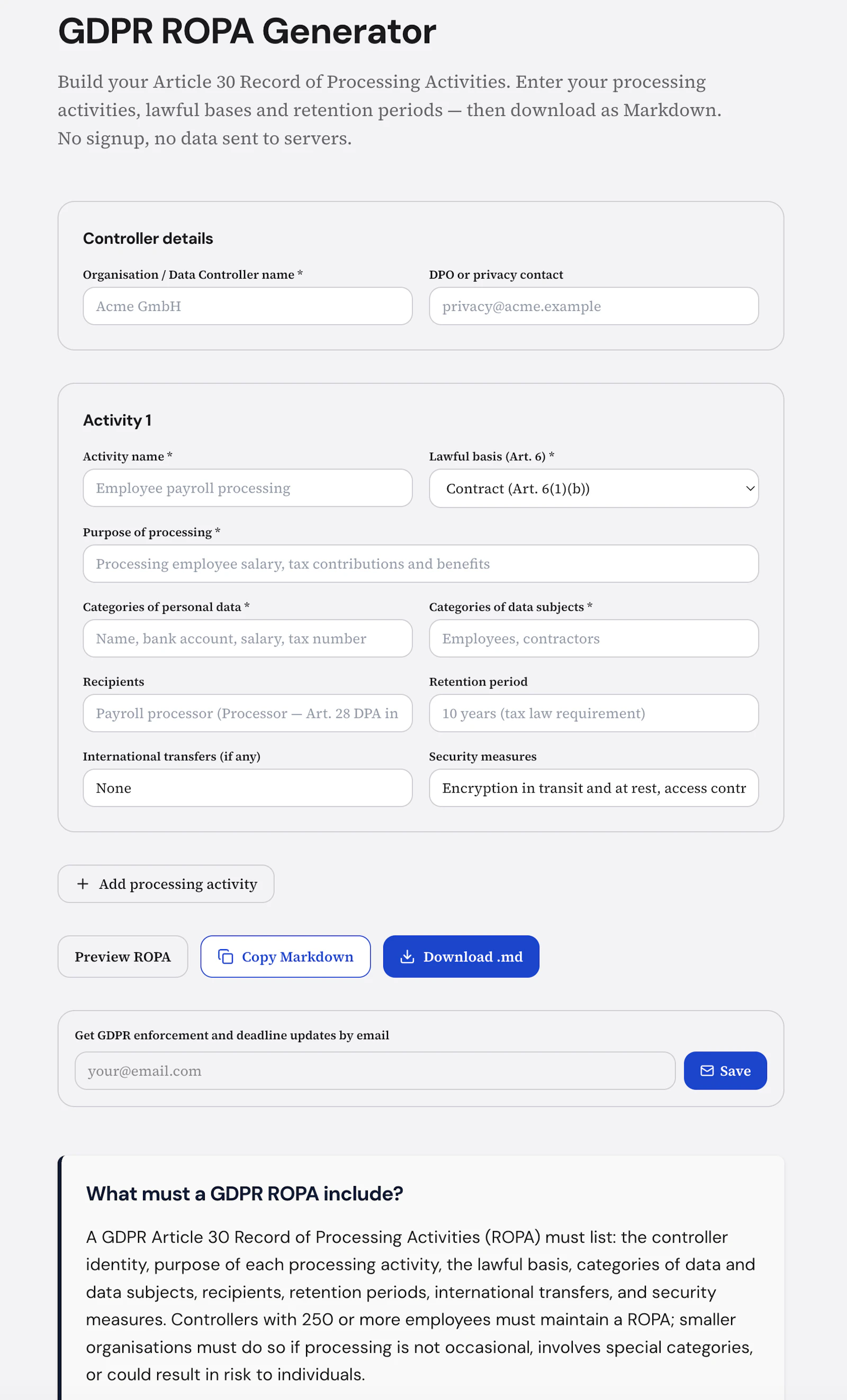 EuroComply screenshot 5
