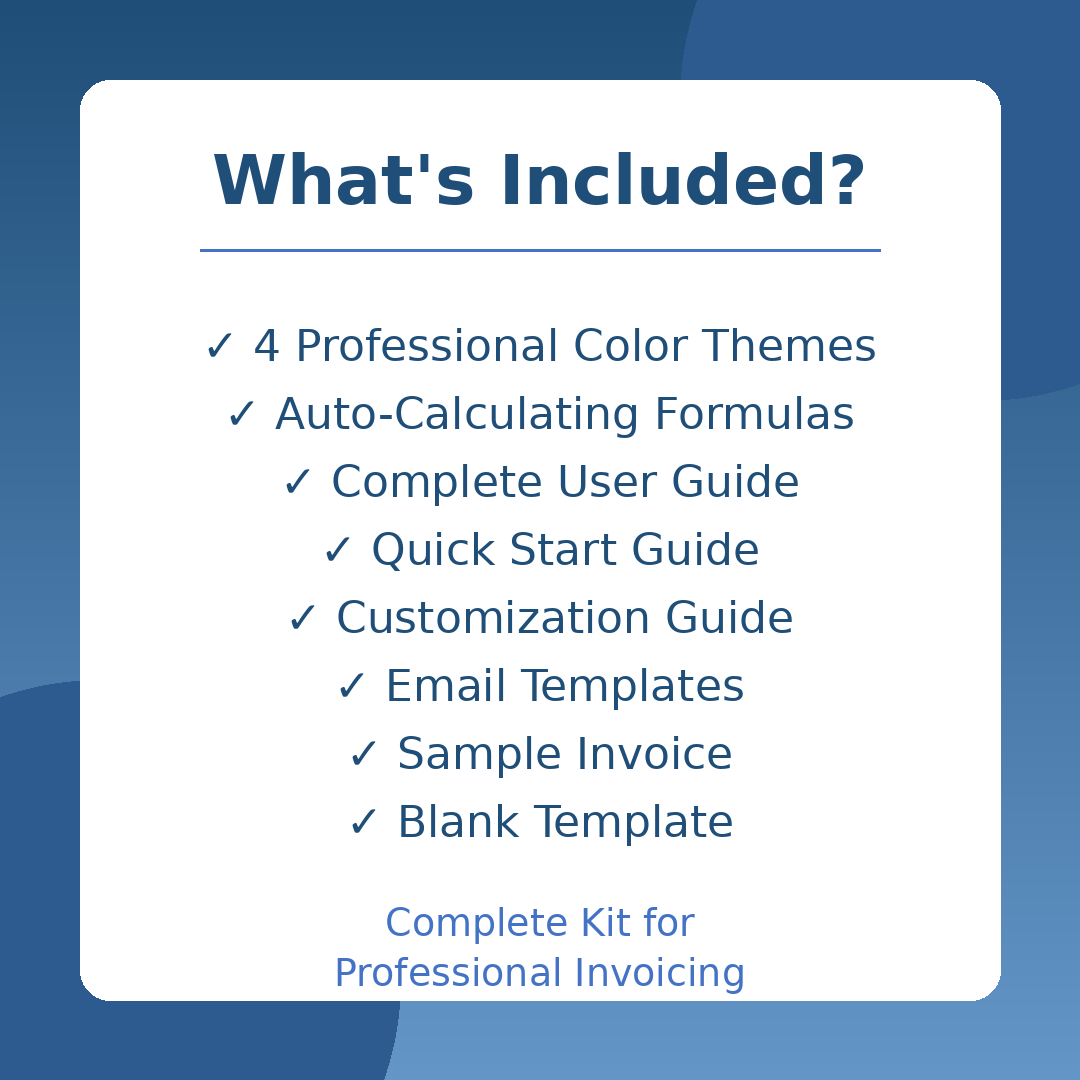 Professional Invoice Template Kit - Screenshot 2 showing product features and functionality