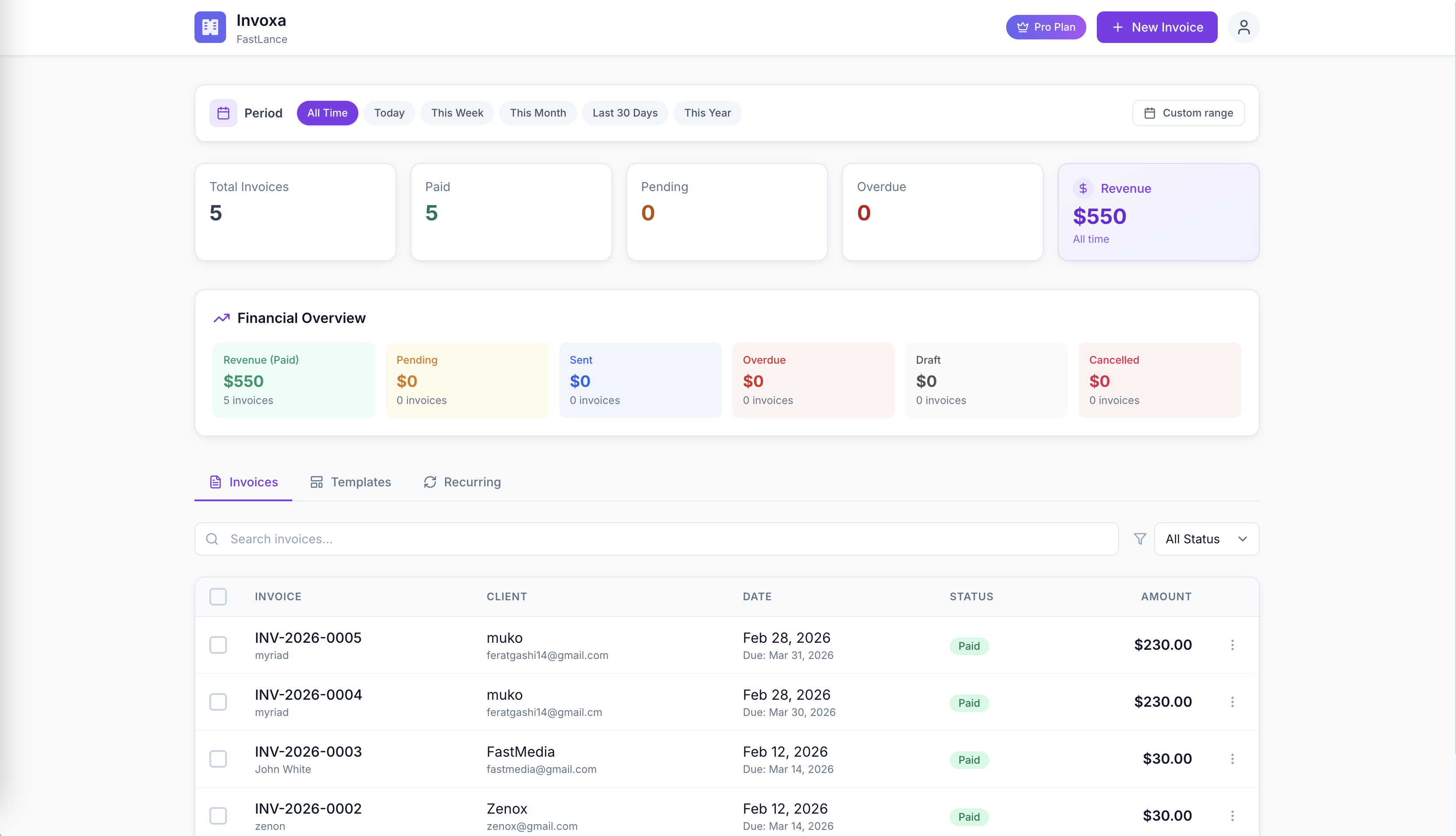 Invoxa Invoice App gallery image