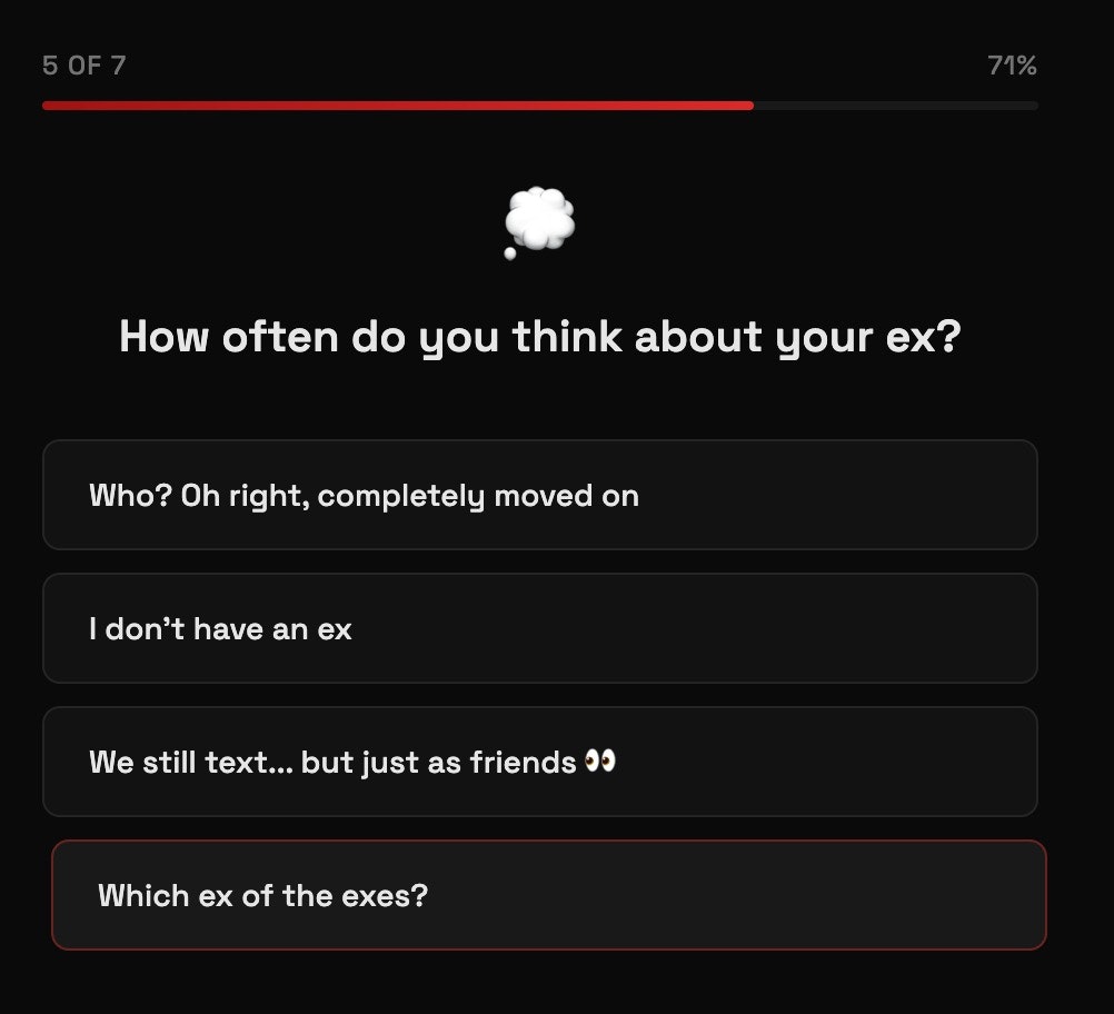 Breakup Calculator - Screenshot 2 showing product features and functionality