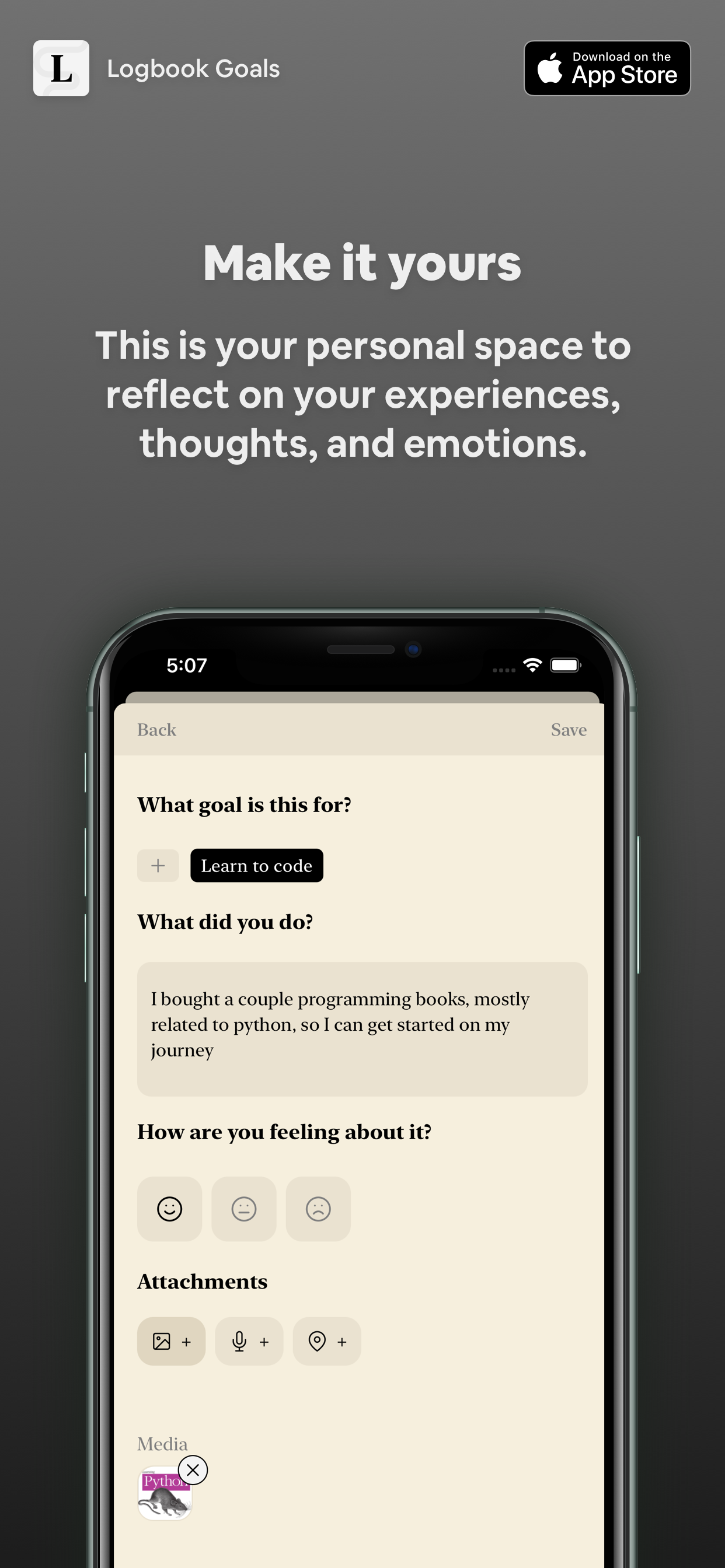 Logbook gallery image