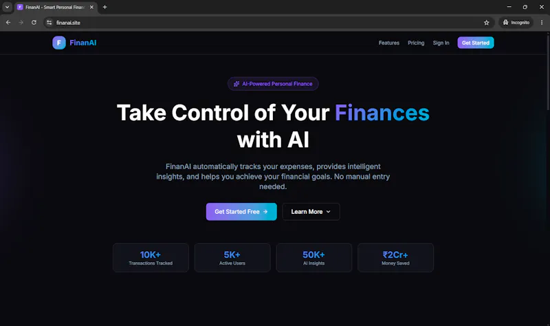 FinanAI screenshot 1