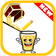 Happy Gold Glass