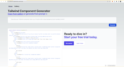 Tailwind AI Generator gallery image
