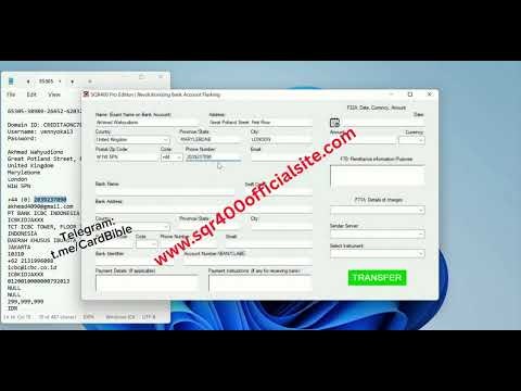 SQR400 - Bank Account Flashing Software gallery image