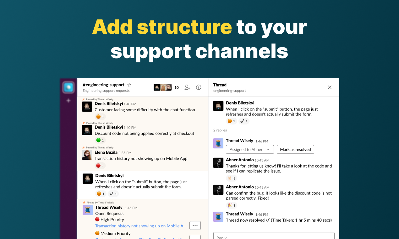 İplik Akıllıca - Özel Beta - Slack içindeki destek sürecinizi kolaylaştırın medya 3