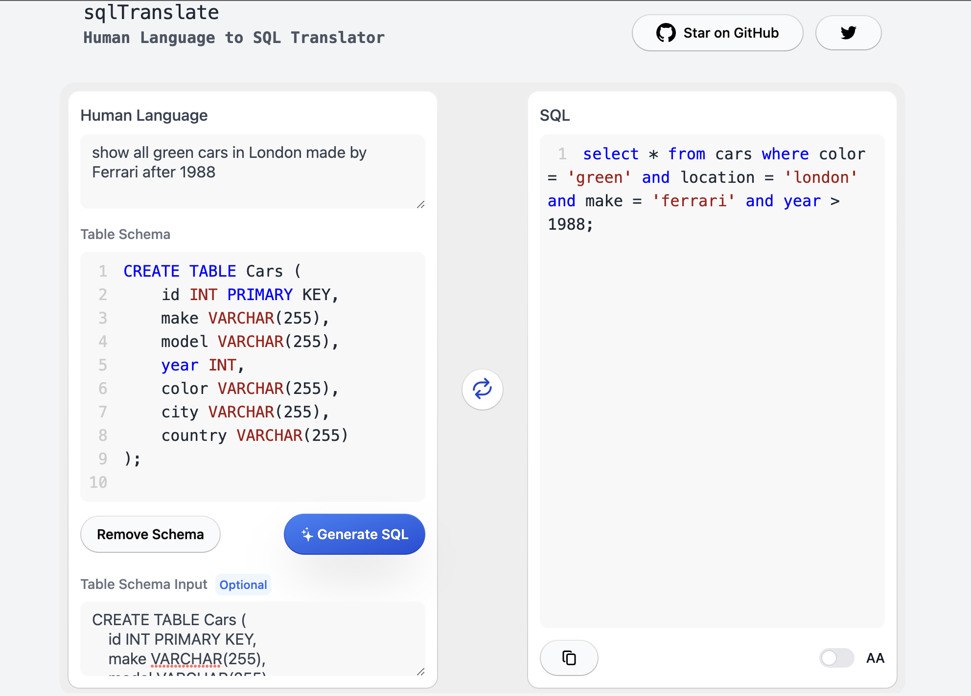sqltranslate
