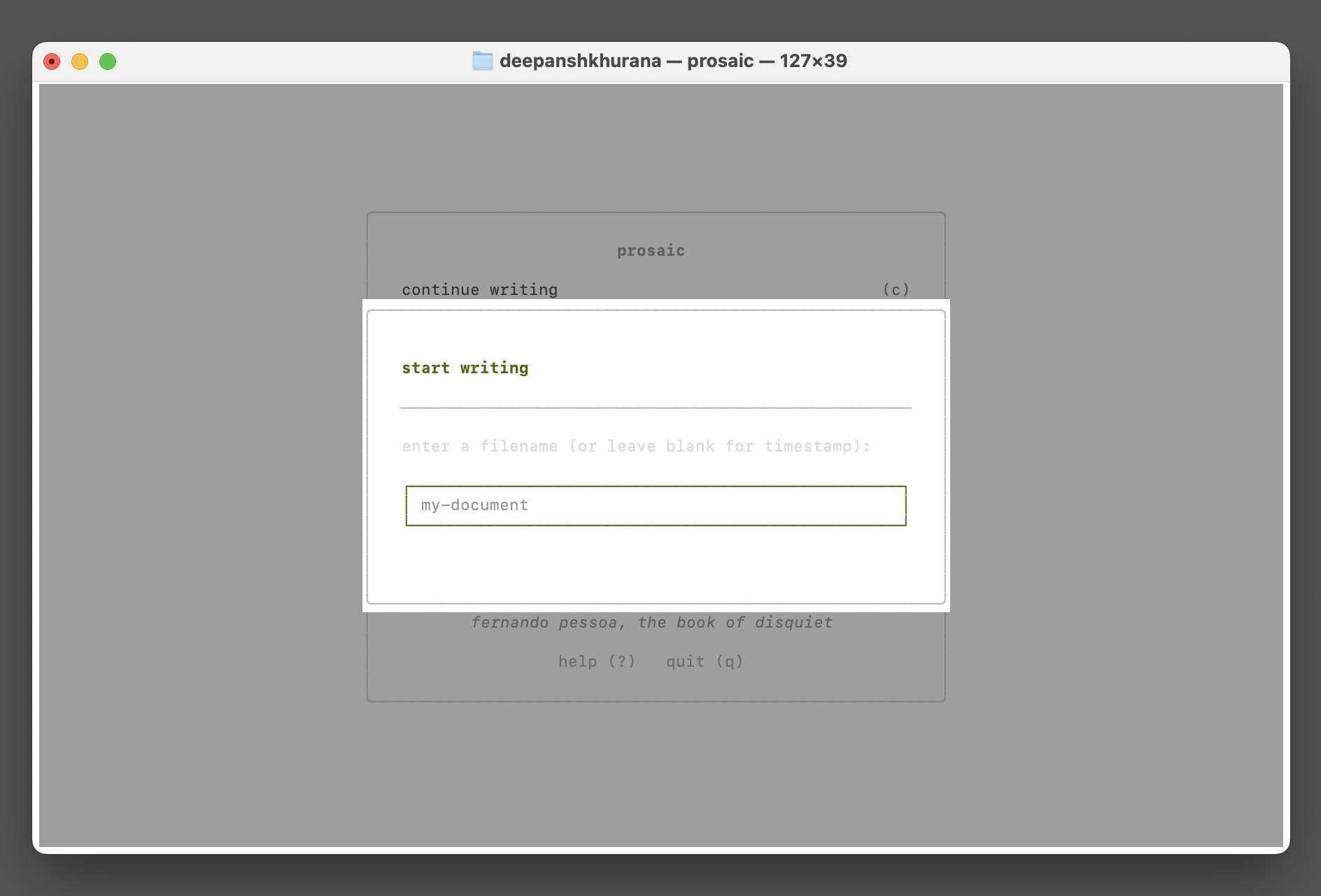 Prosaic - Screenshot 3 showing product features and functionality
