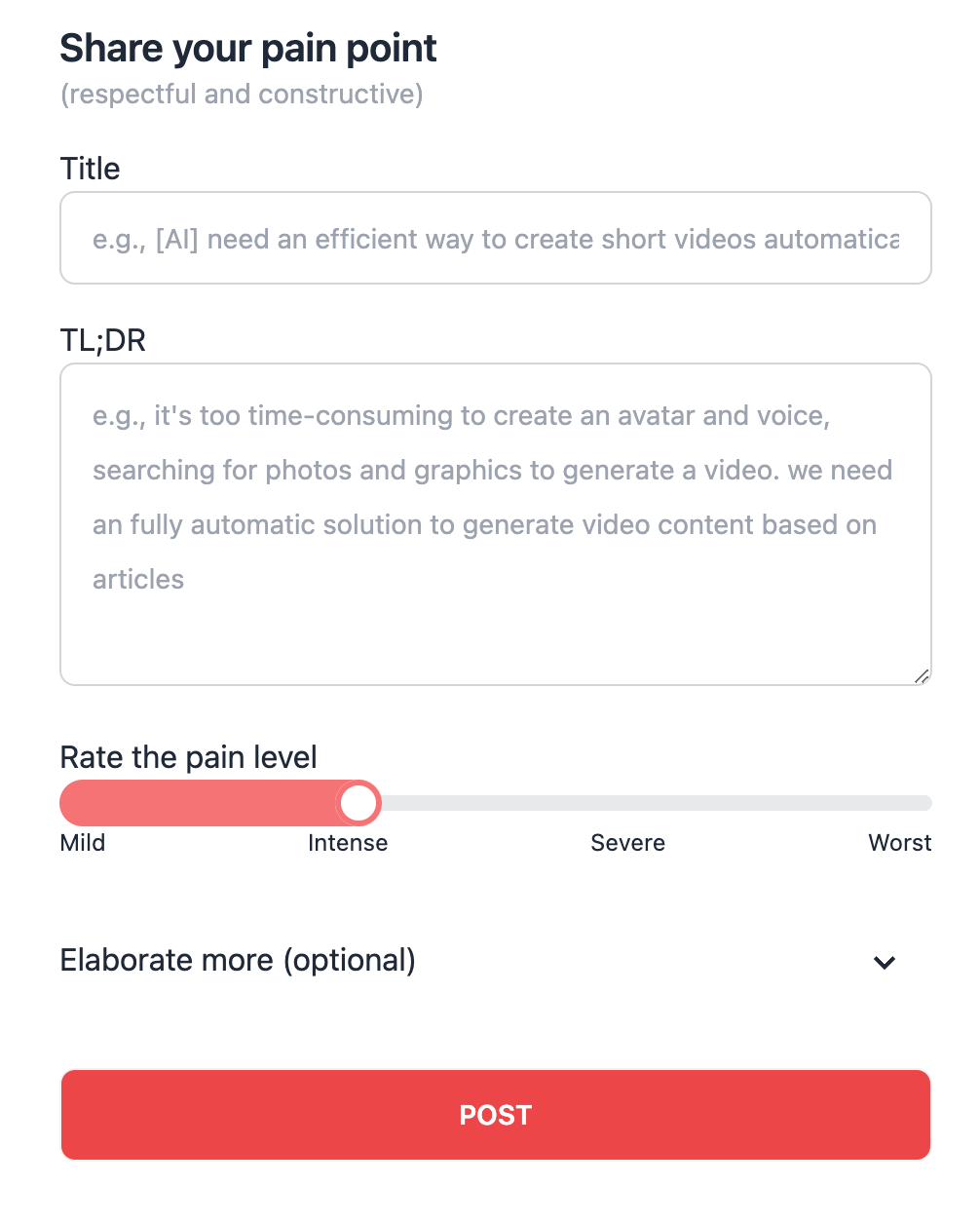 Mídia 2 de Painkwest - O lugar para descobrir valiosos pontos de dor de produto para resolver