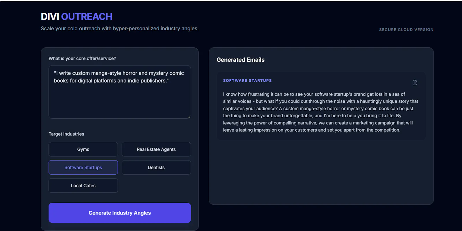 DIVI OUTREACH screenshot 3