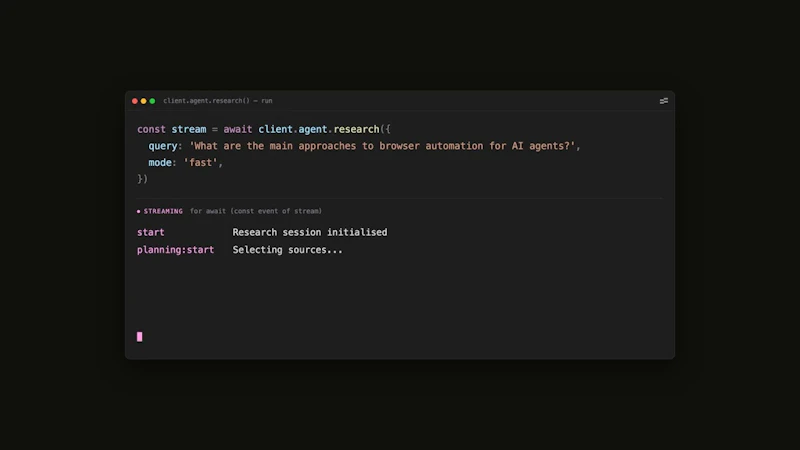 Tabstack Web Research screenshot 1 (video preview)