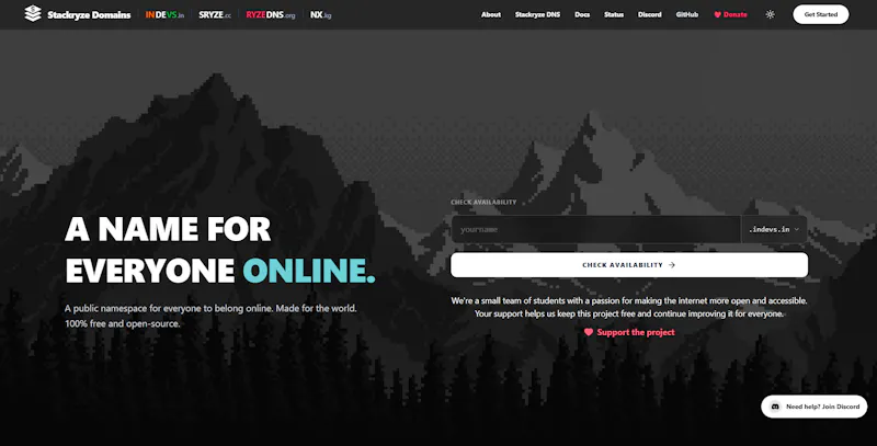 Stackryze Domains screenshot 1