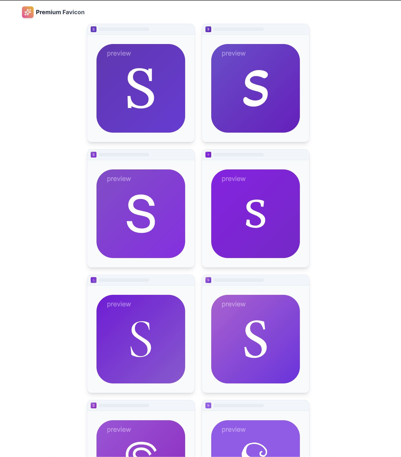 Premium Favicon gallery image