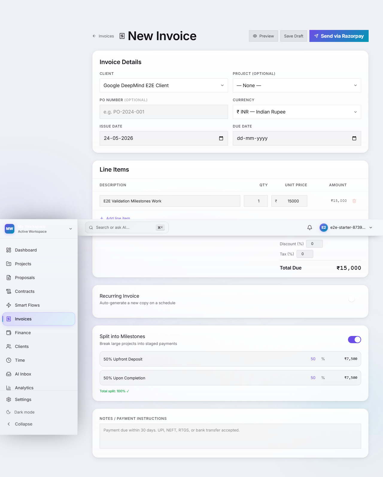 Lanceio — Freelance Management Tool  gallery image
