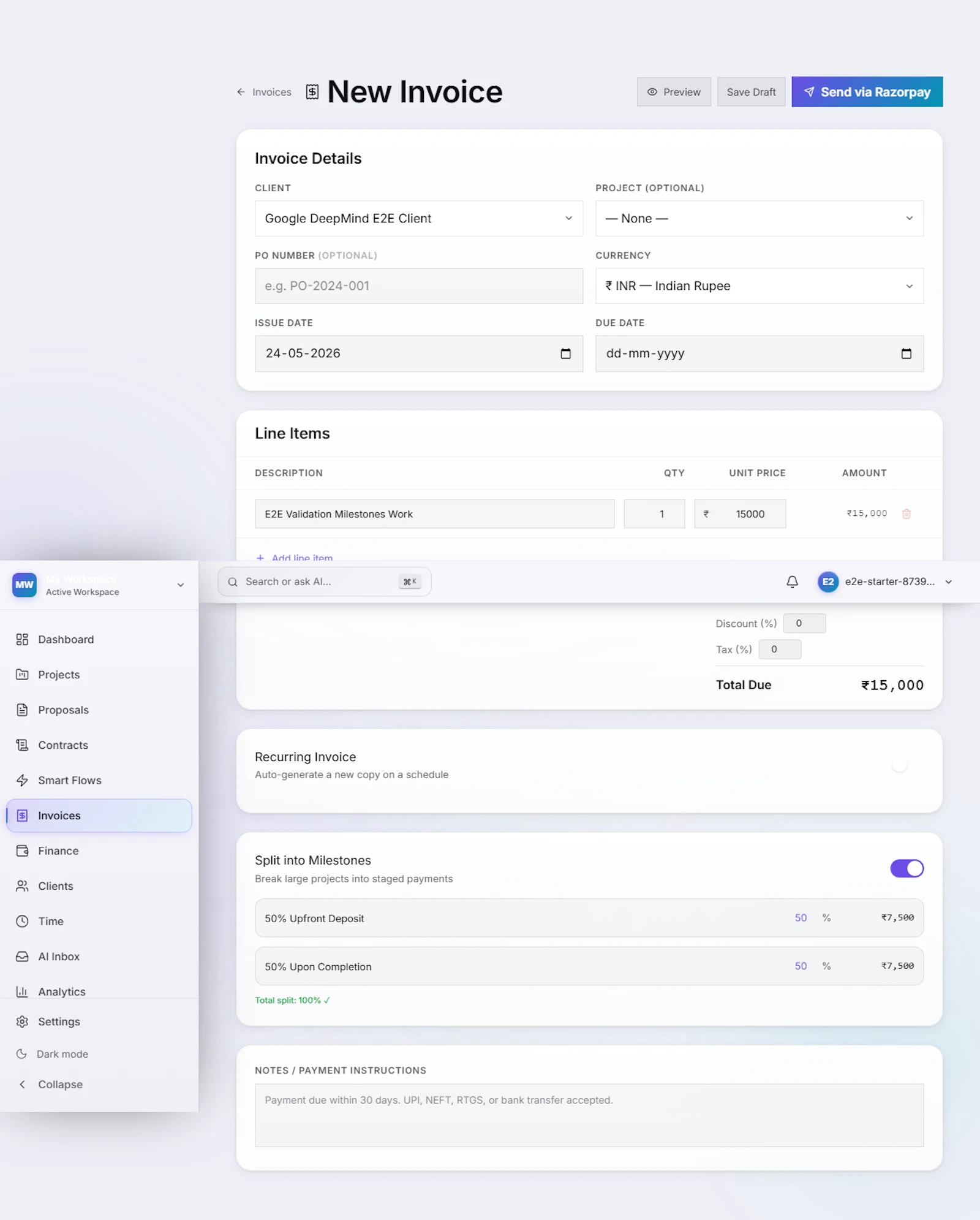 Lanceio — Freelance Management Tool  screenshot 5