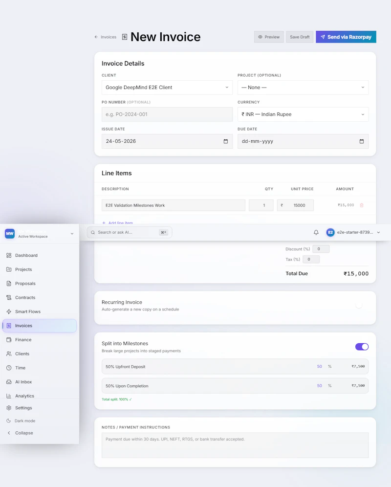 Lanceio — Freelance Management Tool  screenshot 5